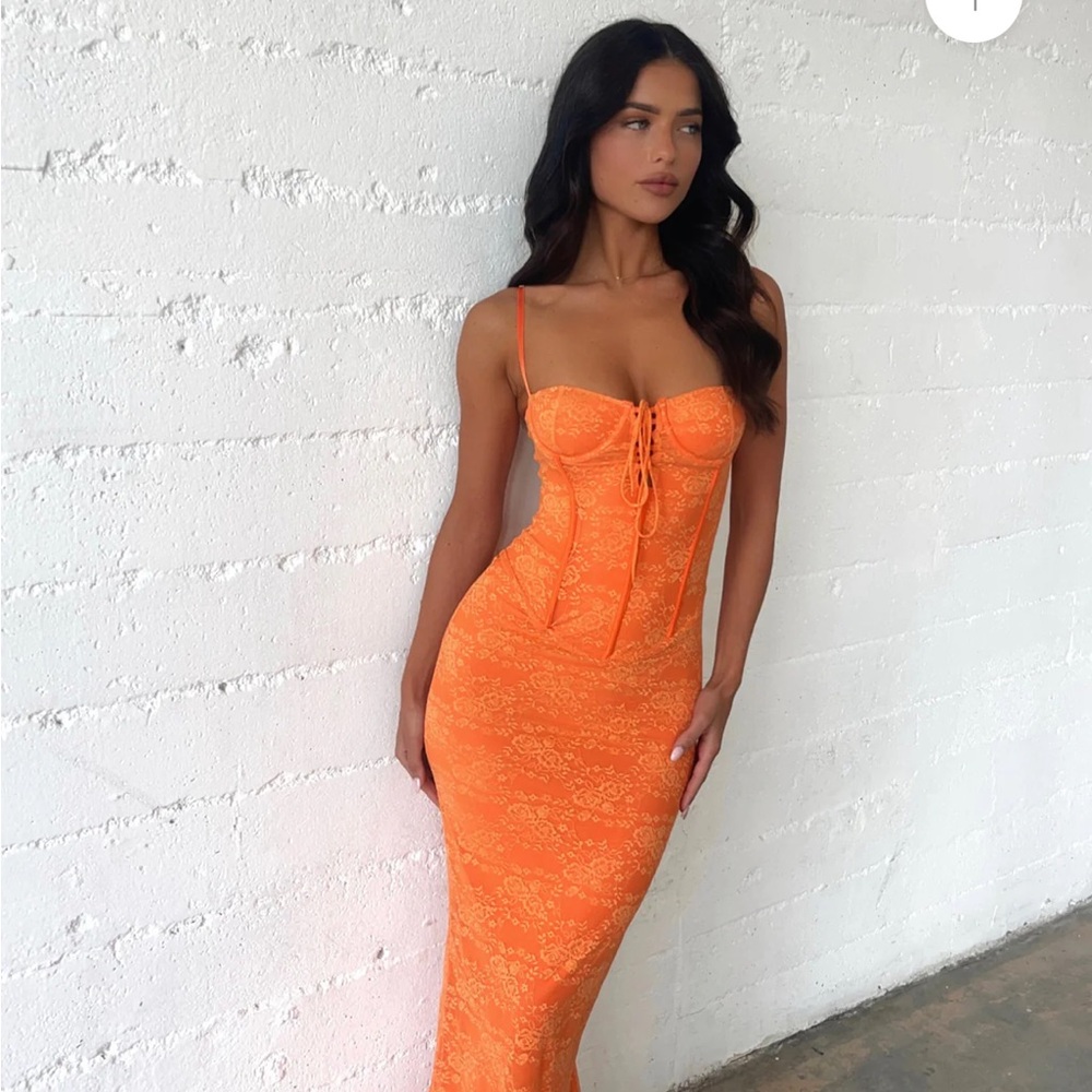 Outcast Ashby Maxi Dress- Orange